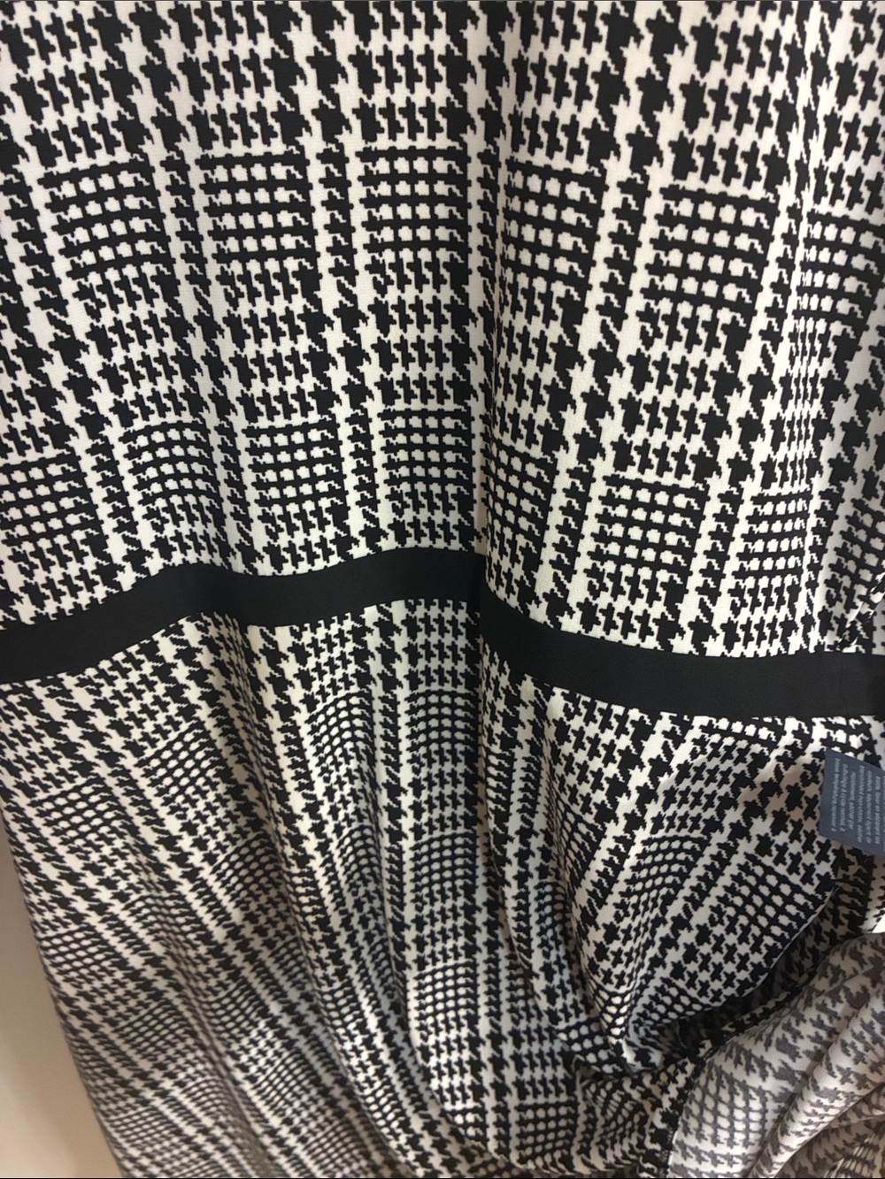 NWT Tommy Hilfiger Black & White Houndstooth Wrap Dress Sz 14 - Picture 10 of 12